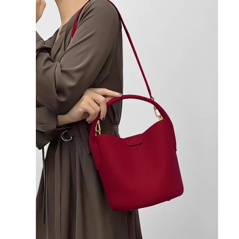 Women's Bridal Wedding Red Large Capacity Commuter Women's Handbag