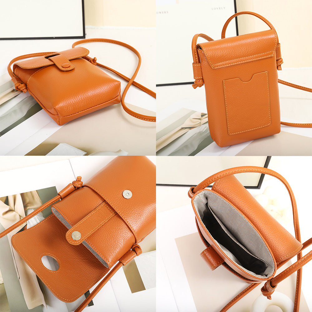 Women's Genuine Leather Mobile Summer Lightweight Fashion Crossbody Bags