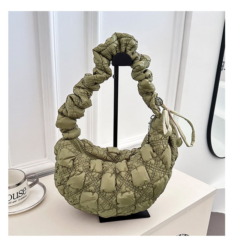 Pleated Cloud Bubble Underarm Lightweight Dumpling Women's Shoulder Bag