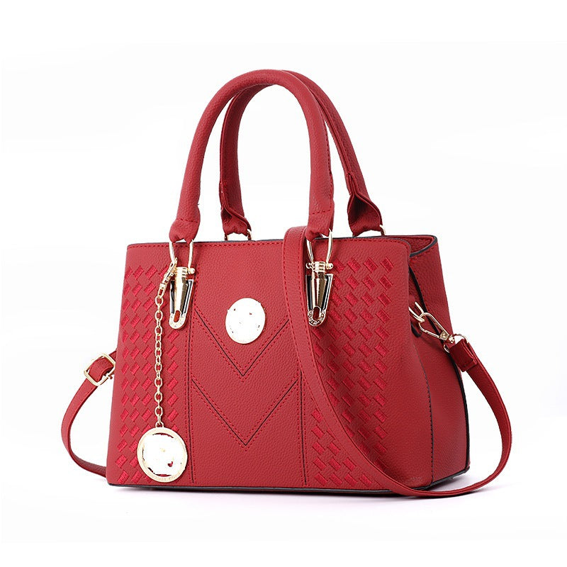 Women's Korean Embroidered Fashionable Simple Big Featured Bags