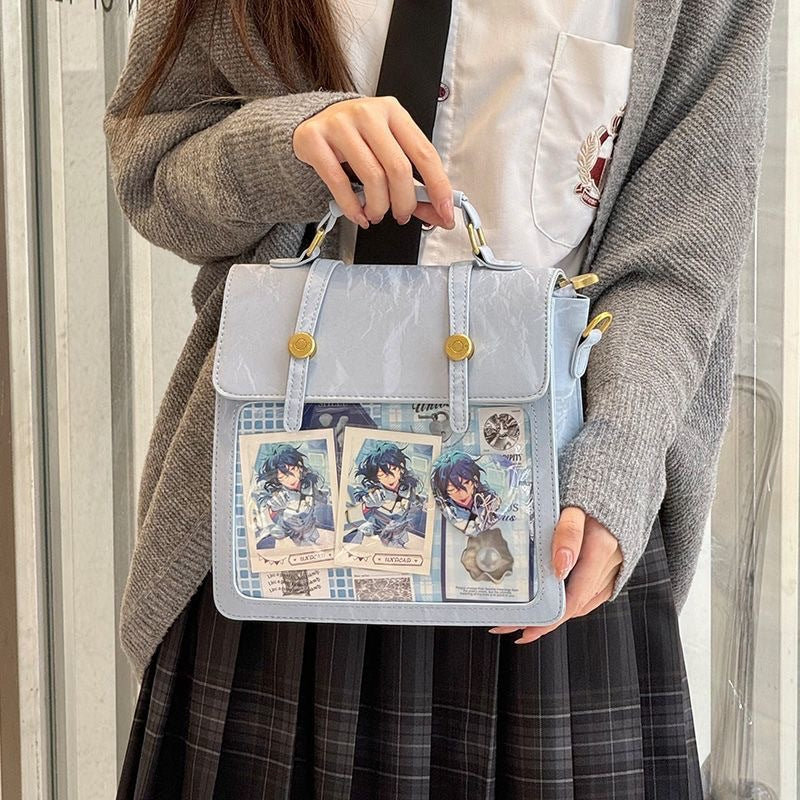 Two-dimensional Transparent Snack Volume Pain Female Three Backpacks