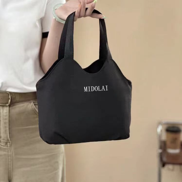 Canvas Good-looking Lunch Box One Class Commuter Outing Women's Handbag