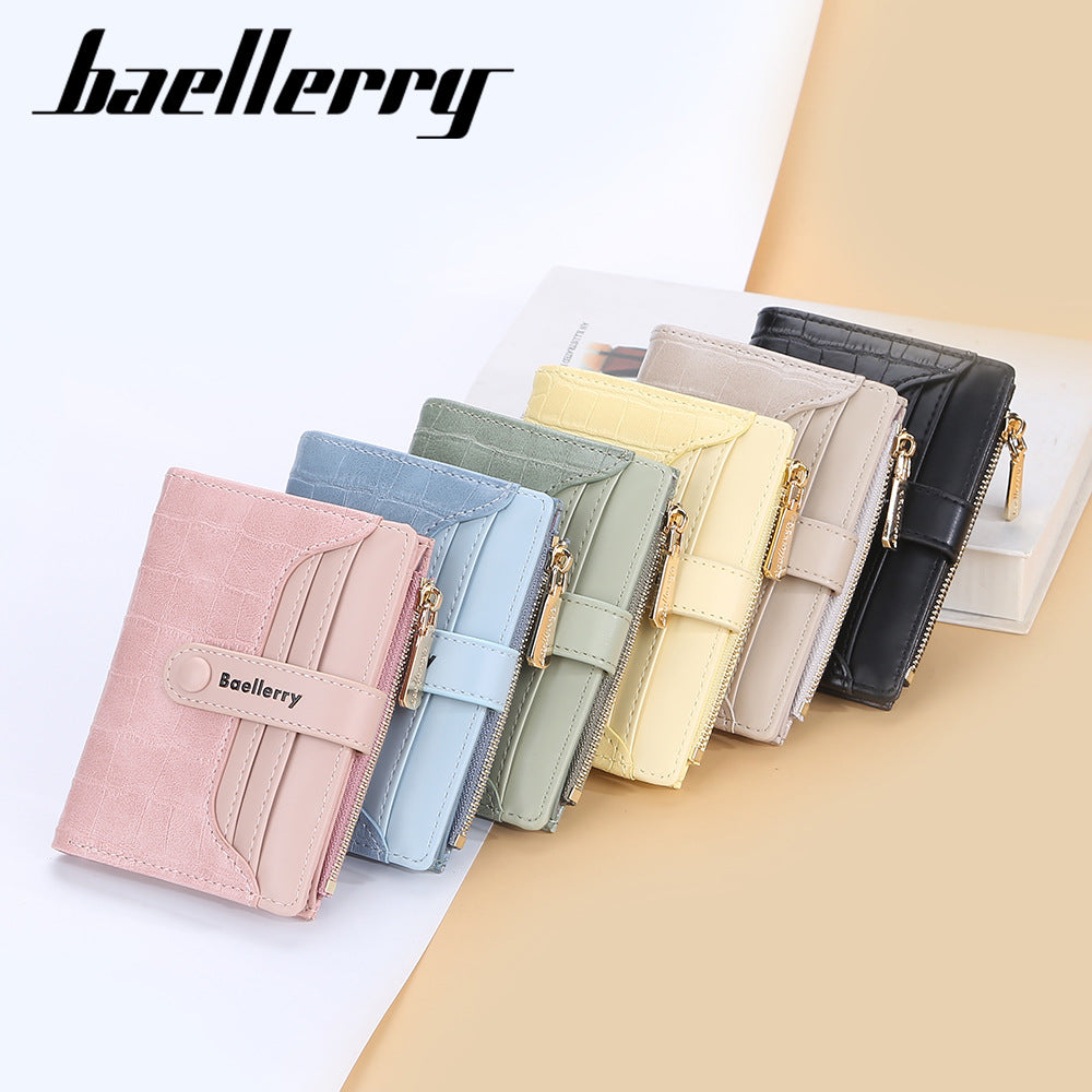 Women's Korean Style Stone Pattern Fashion Hasp Coin Purses