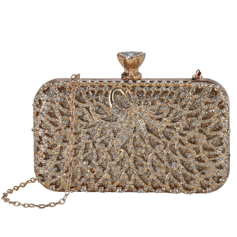 Women's Diamond Banquet Clutch Dress Hollow Dinner Evening Bags