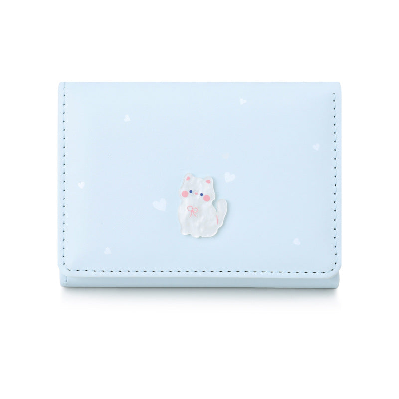 Women's Acrylic Cute Kitten Versatile High Sense Ladies Wallet