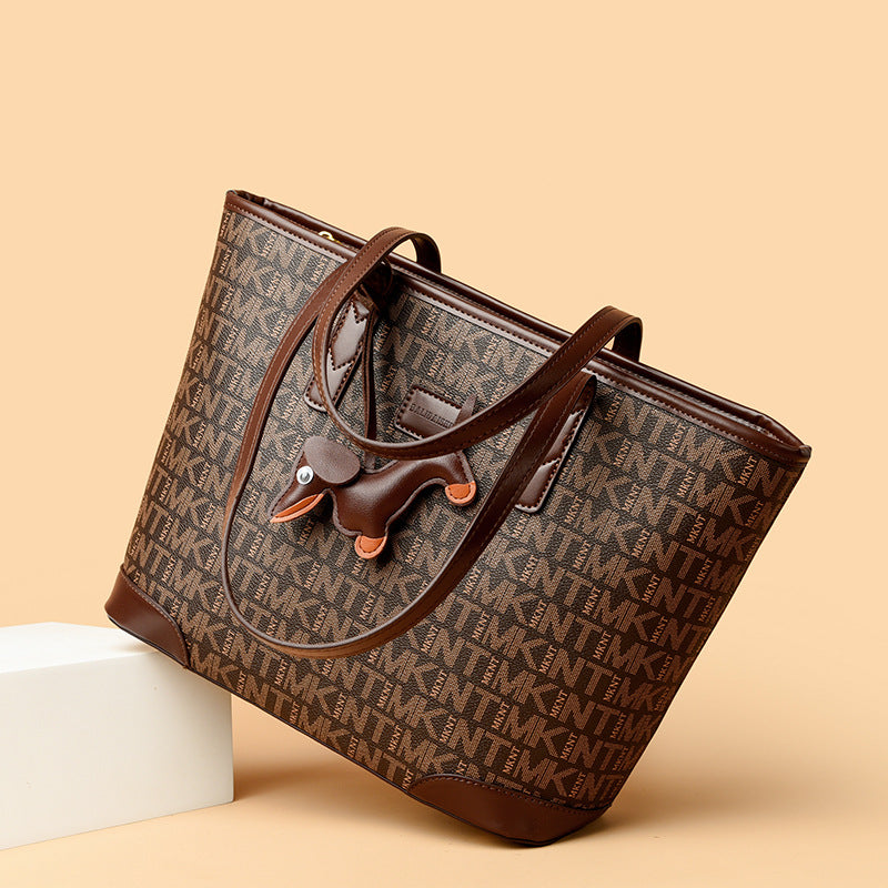 Women's Graceful Large Capacity Pattern Letter Handbags