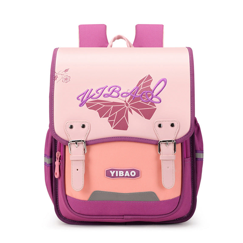 One Two Level Spine Protection Lightweight Elementary School Students' Schoolbags