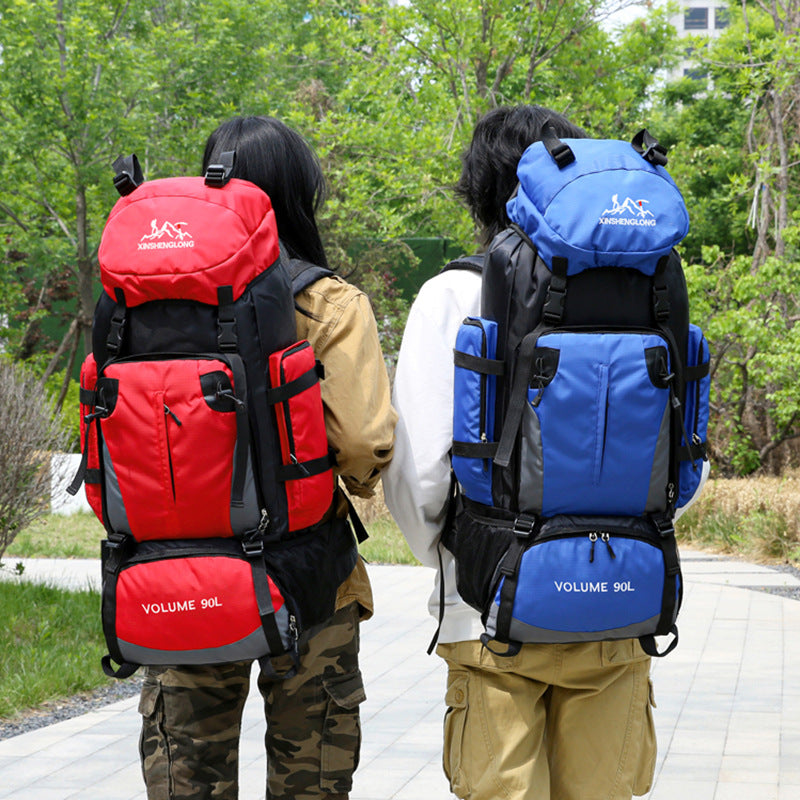 Women's & Men's & Large Capacity Hiking Printed Camping Mountaineering Backpacks