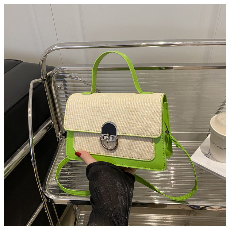 Women's Fashionable Beautiful Western Style Fashion Twist Solid Color Women's Shoulder Bag