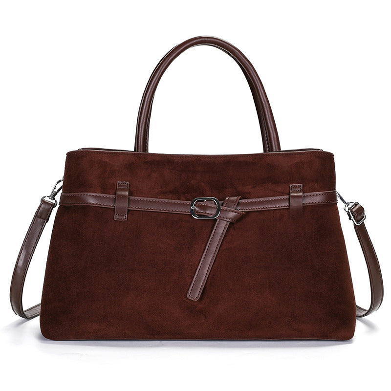 Women's Fashion Frosted Vintage Versatile Large Capacity Shoulder Bags