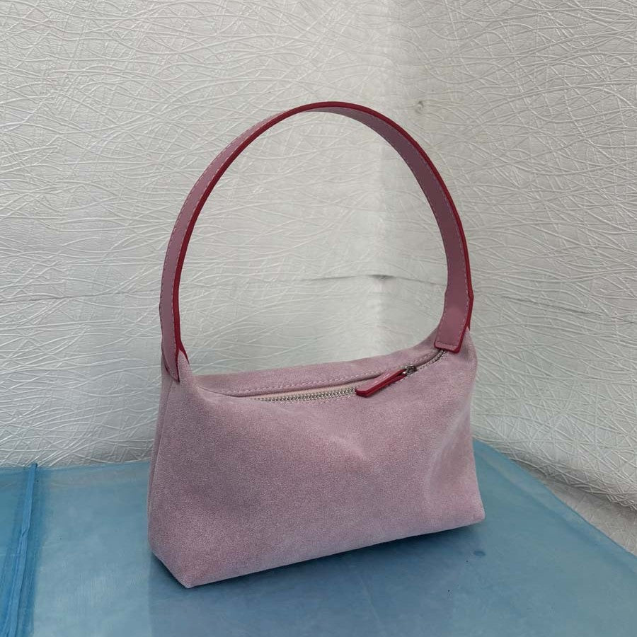Korean Style Vintage Suede Simple Underarm Bags