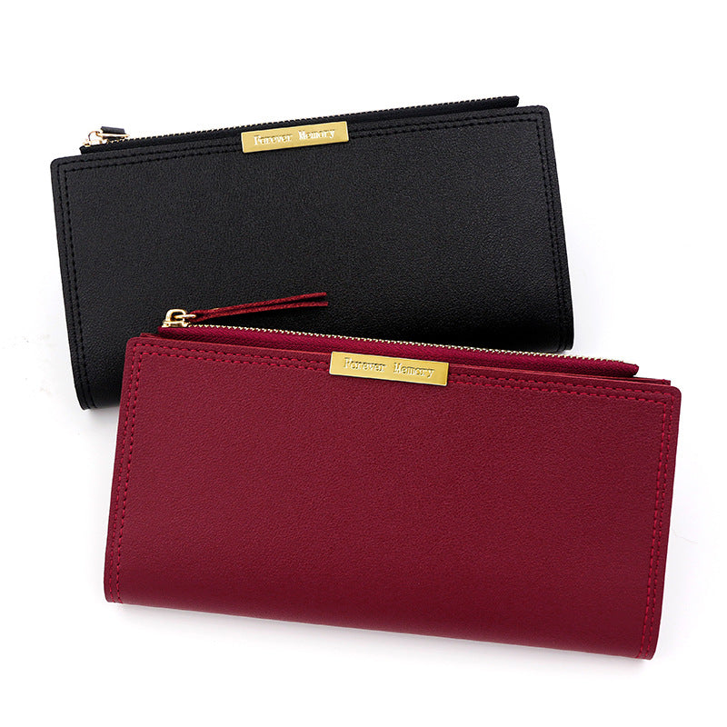 Women's Korean Long Multiple Slots Zipper Female Ladies Wallet