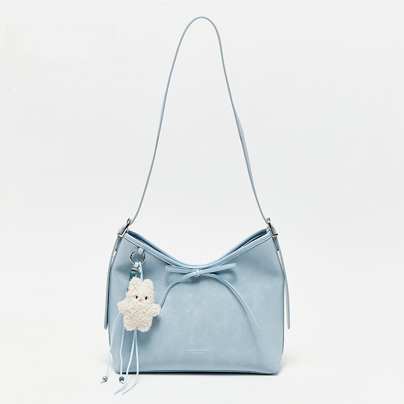 Women's Autumn College Color Bow Large Capacity Storage Women's Shoulder Bag