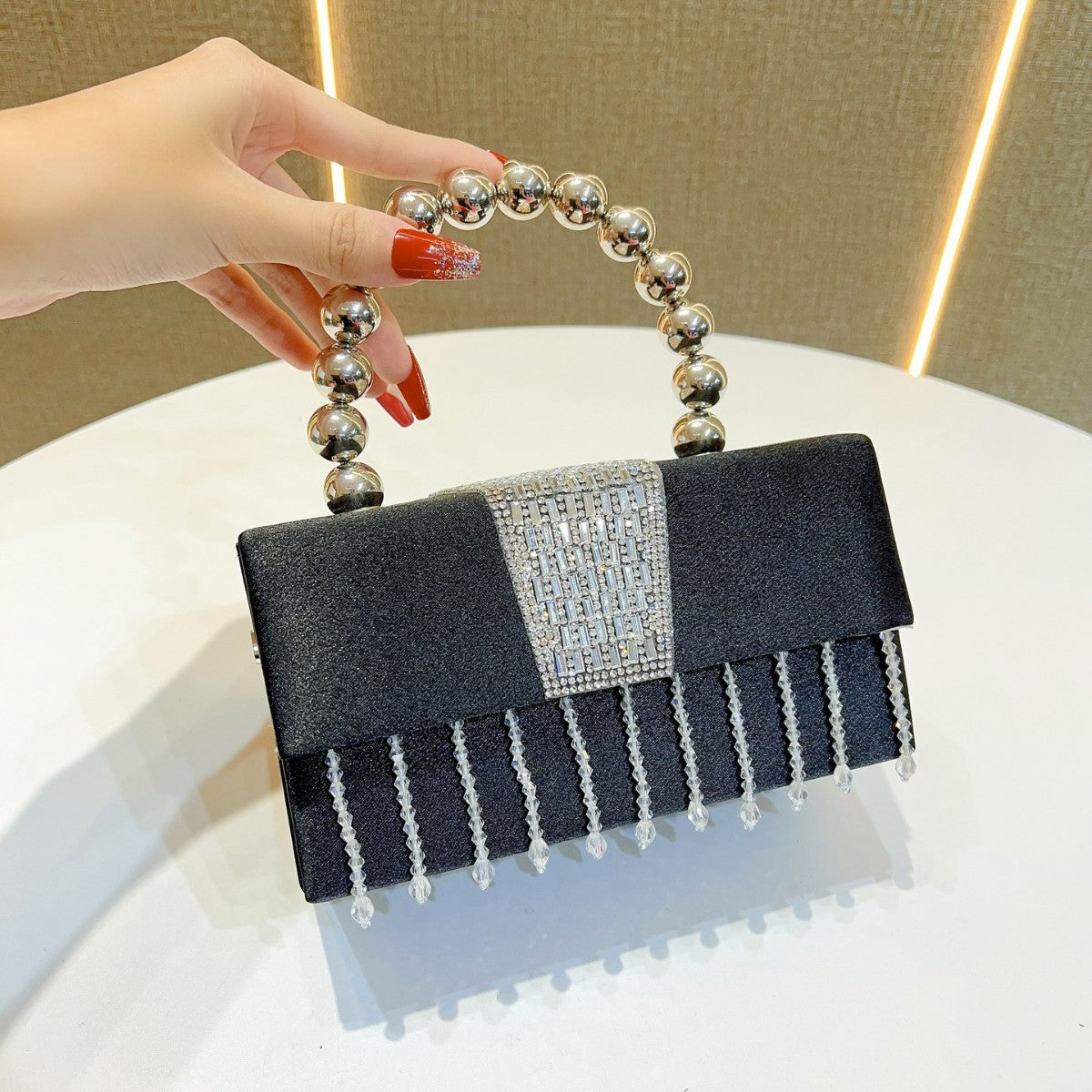 Classic Style Sequins Banquet Pearl Box Bags