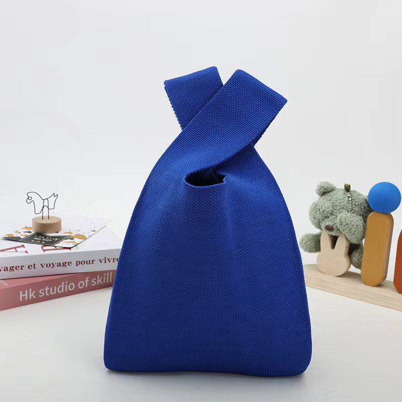 Candy Gift Simple Knitted Solid Color Handbags
