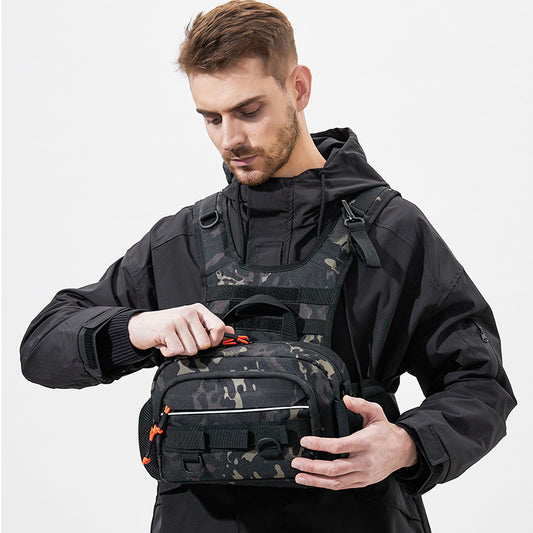 Men's Multifunctional Lure Large Capacity Camouflage Vest Bags