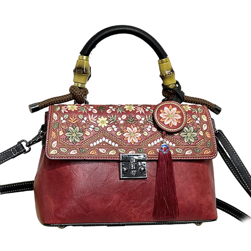 Women's Style Embroidery With Cheongsam Cotton Linen Hand Women's Handbag