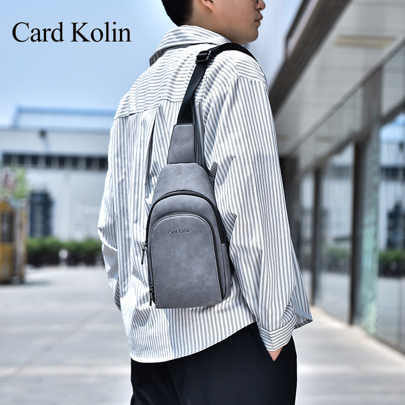 Men's Popular Texture Commute Minimalist Fashion Men's Chest Bags