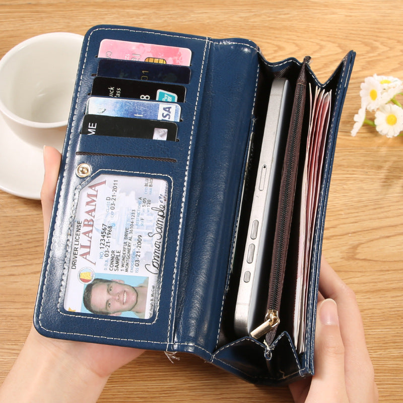 Women's Long High-grade Clutch Multiple Slots Large Ladies Wallet