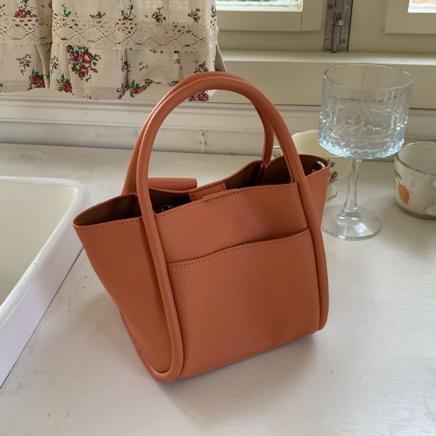 Women's Niche Design Fashion Macaron Vegetable Basket Shoulder Bags