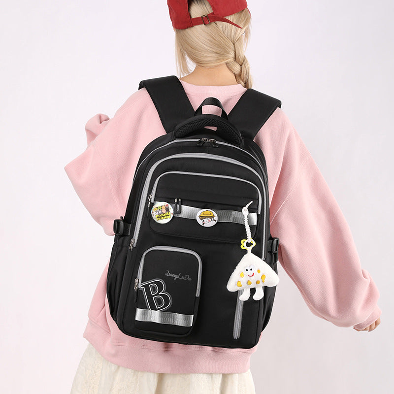 High Large Capacity Waterproof Stain Resistant Middle School Students' Schoolbags