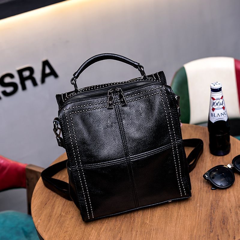 Women's Stylish Leather Korean Style Versatile Cowhide Bags