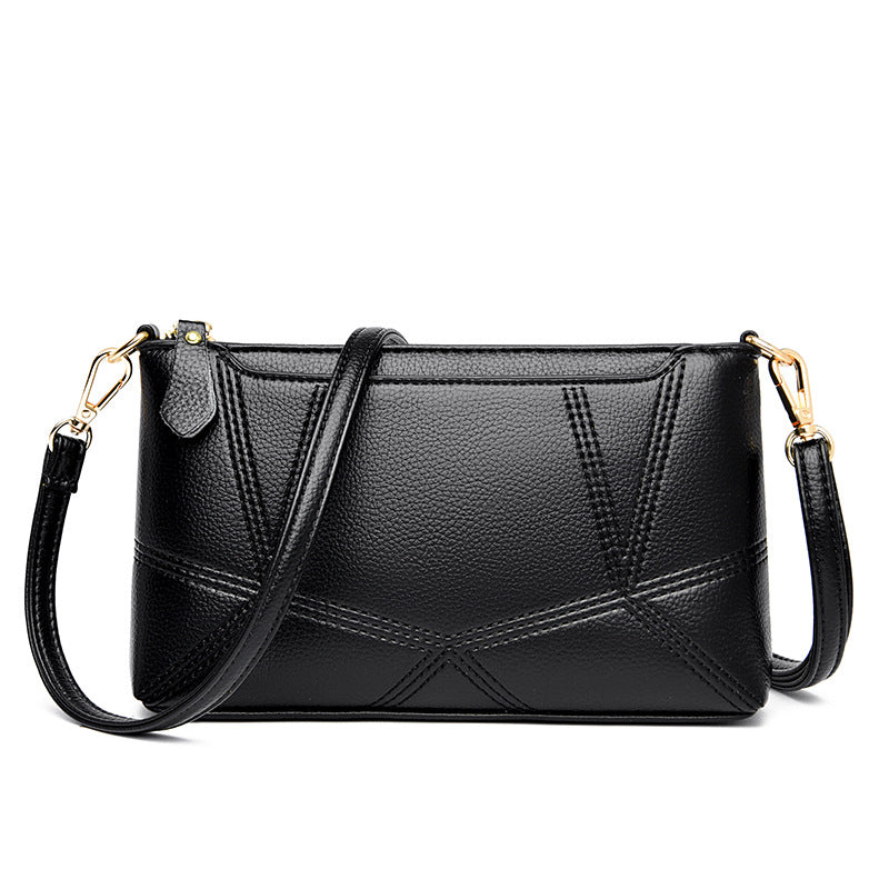 Women's Fashion Mom Clutch Texture Soft Leather Women's Messenger Bag