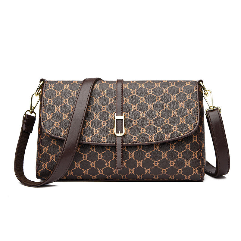 Mother's Soft Leather Western Style Underarm Women's Messenger Bag