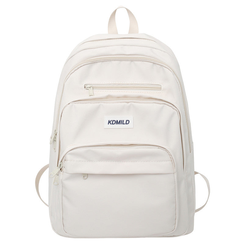 Large Capacity Solid Color Korean Fashion Preppy Backpacks