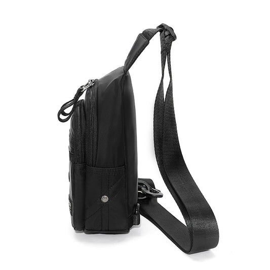 Men's Trendy Slouchy Oxford Cloth Canvas Men's Chest Bags