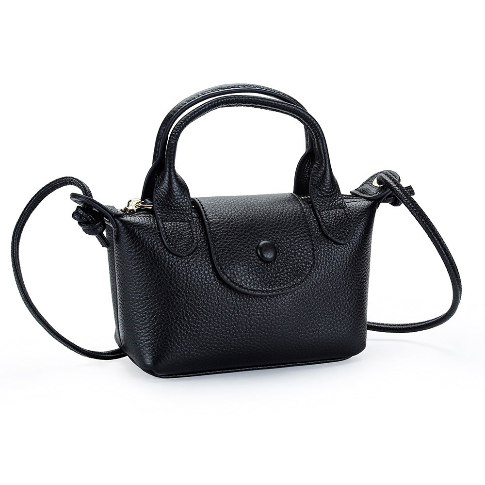Women's Leather Mini Portable First Layer Cowhide Trendy Women's Messenger Bag
