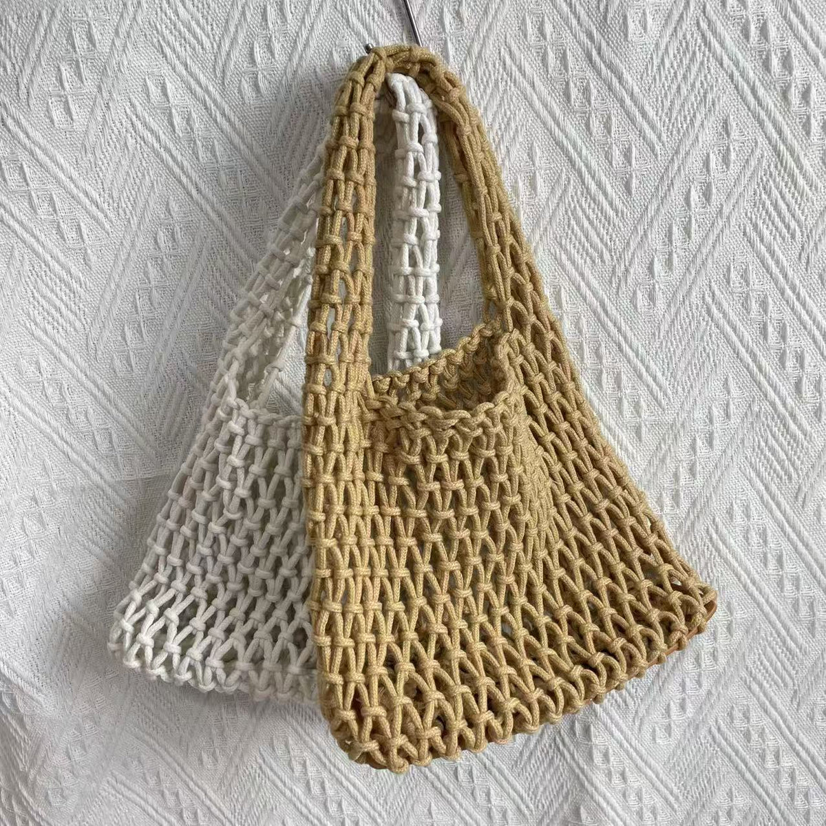 Color Straw Mini Korean Wrist Woven Classic Style Women's Handbag