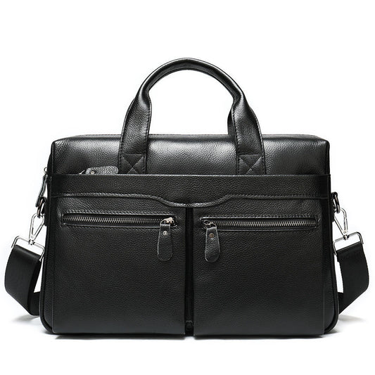 Men's Top Layer Cowhide Large Capacity Fashion Men's Briefcases