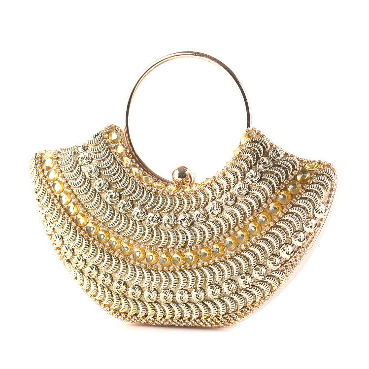 Women's Dinner Banquet Hand Holding Clutch Mobile Evening Bags