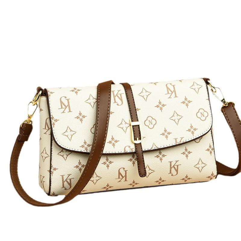 Mother's Soft Leather Western Style Underarm Women's Messenger Bag