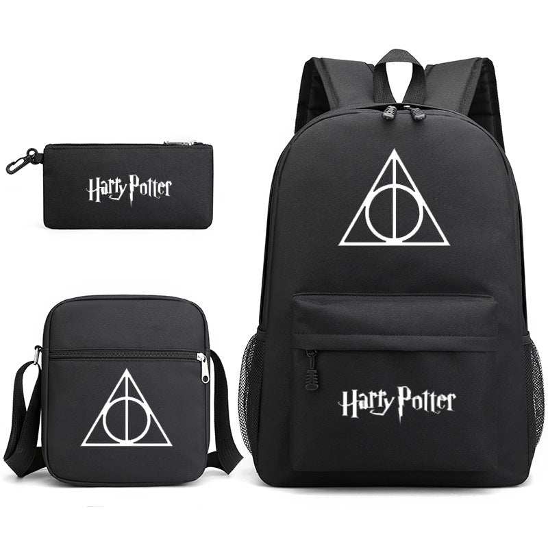 Harry Potter College Badge Pencil Three-piece Backpacks