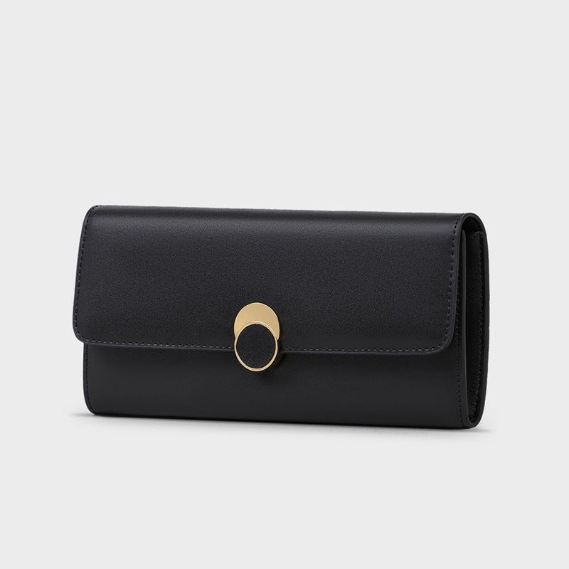 Women's Long Clutch Genuine Leather Document Ladies Wallet