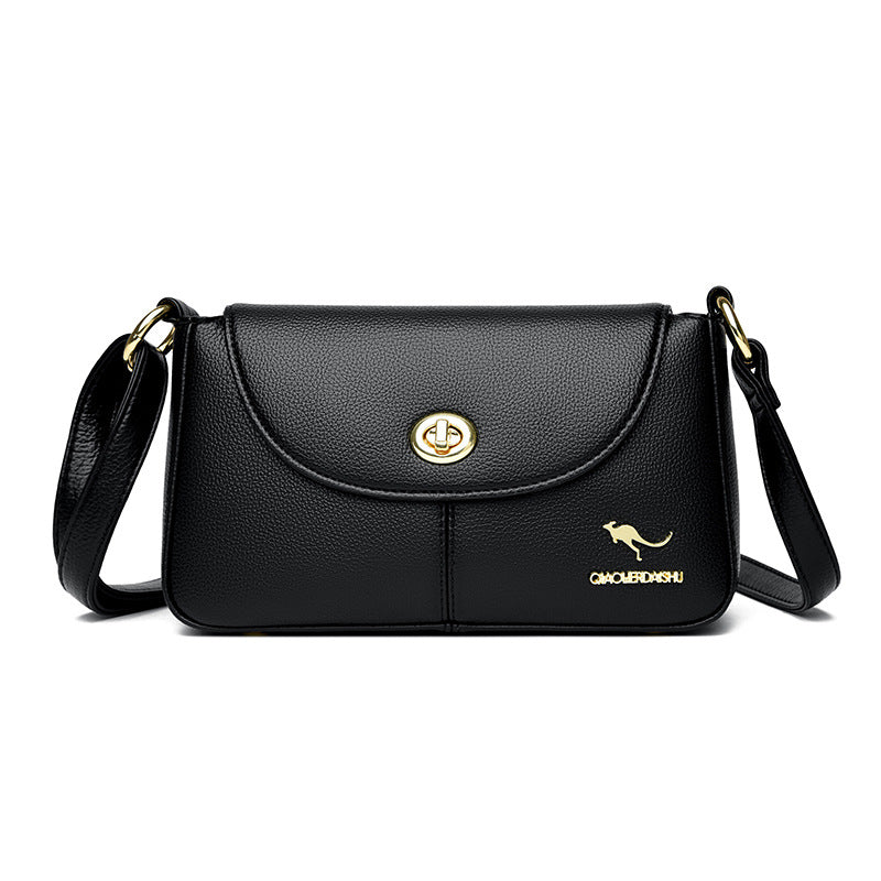 Women's Fashionable High-grade Simple Soft Leather Shoulder Bags