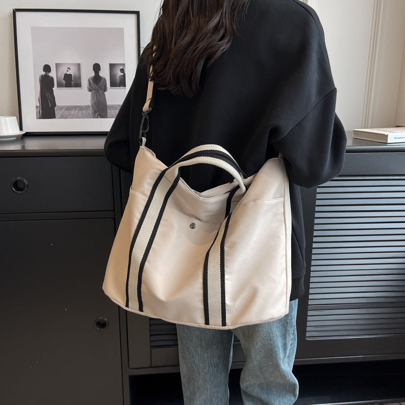 Women's Large Capacity Portable Shopping Versatile Canvas Women's Shoulder Bag