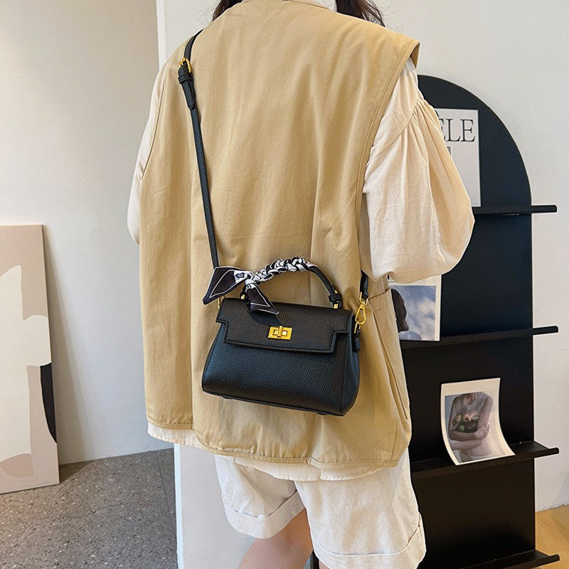 Women's Stylish Soft Leather Fashion Portable Small Square Bags