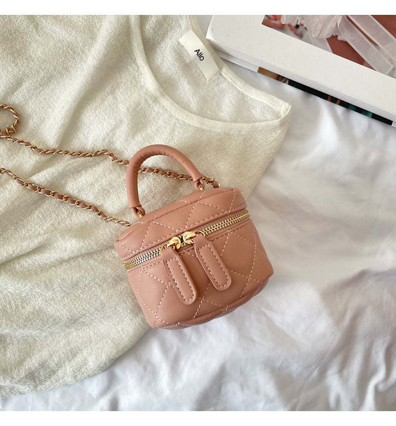 Women's Fashion Chain Box Mini Diamond Quilted Crossbody Bags