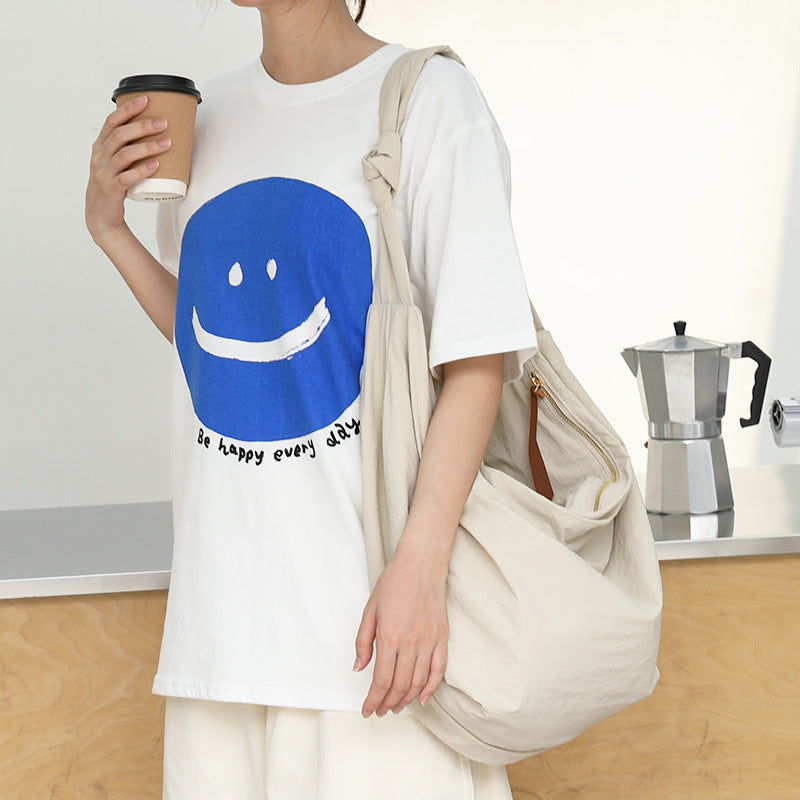 Style Leisure Artistic Dumpling Nylon Knotted Crossbody Bags