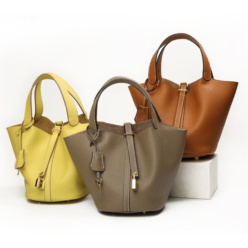 Women's Leather Mom Simple Fashion Large Capacity Handbags