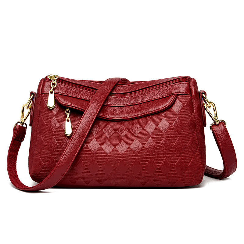 Women's Simple Mom Soft Texture Elegant Classic Shoulder Bags