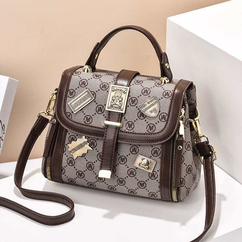 Women's Advanced Texture Western Style Vintage Printed Shoulder Bags