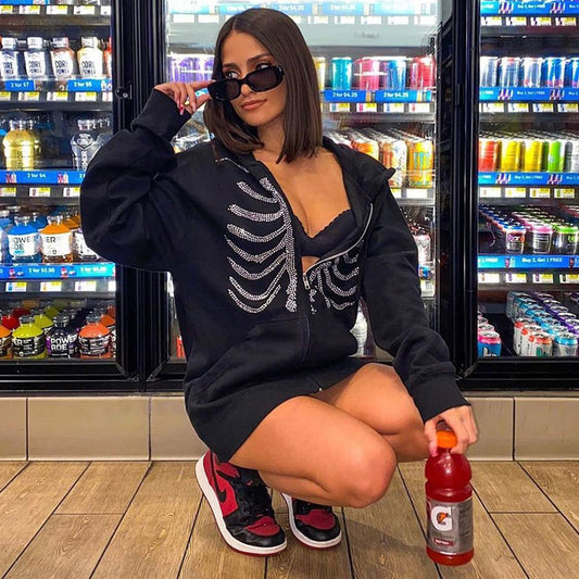 Street Fashion Casual Style Solid Color Sternum Sweaters