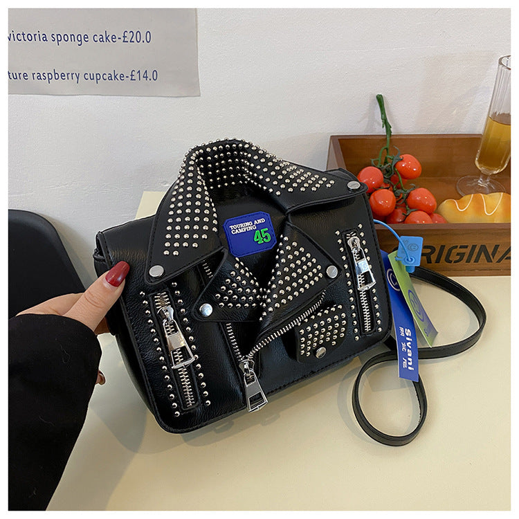 Women's Personality Rivets Clothes Korean Fashion Element Bags