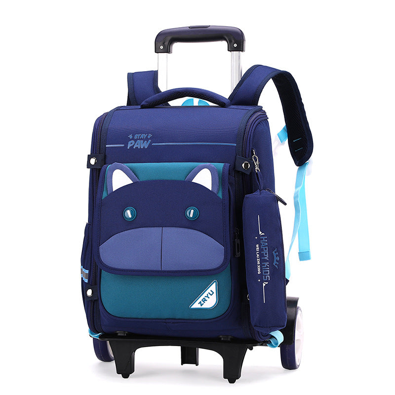 Women's & Men's Natural Fish Full Open Space Primary Grade Elementary School Students' Schoolbags