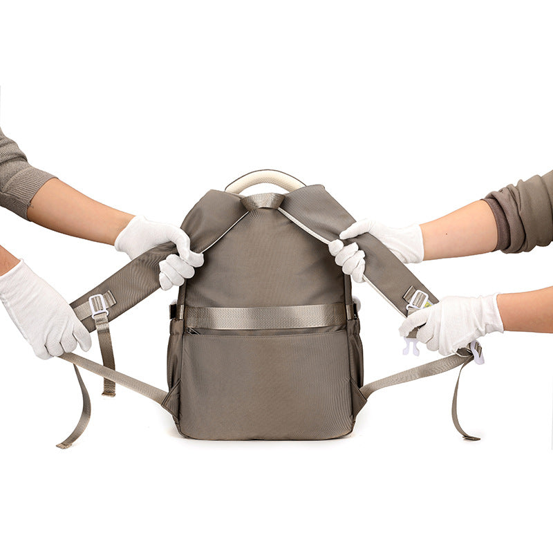 Women's Large Capacity Chinese Black Stain Resistant Middle School Students' Schoolbags