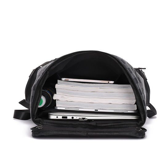 Men's Leather Large Capacity Leisure Business Computer Backpacks